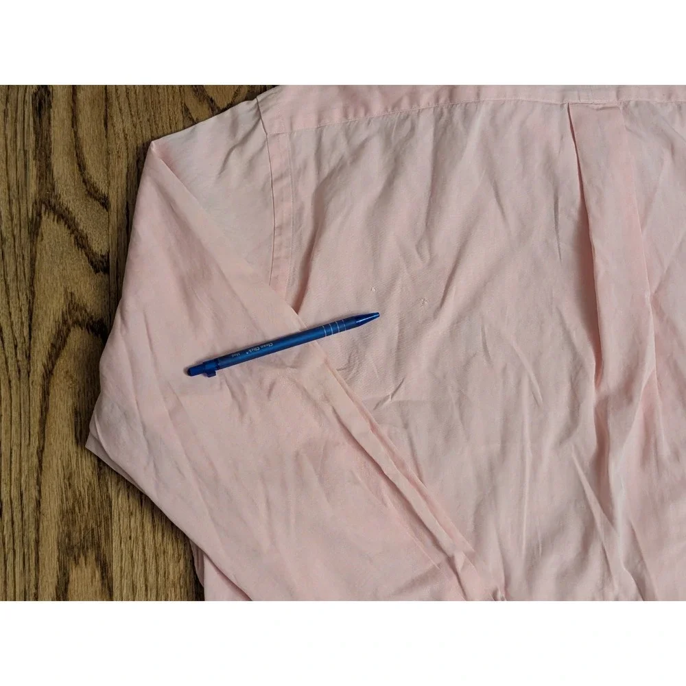Polo Ralph Lauren Shirt Men's 17 32/33 Pink Oxford Classic Flesh Pony READ DESC